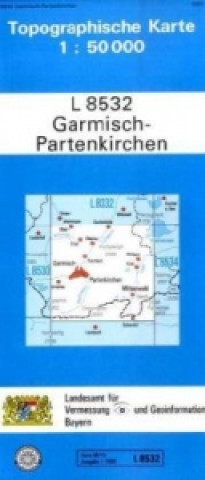 Nyomtatványok Topographische Karte Bayern Garmisch-Partenkirchen 
