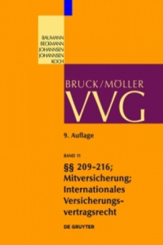 Kniha VVG / §§ 209-216 (Schlussvorschriften) Horst Baumann