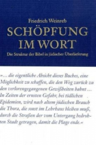 Könyv Schöpfung im Wort Friedrich Weinreb