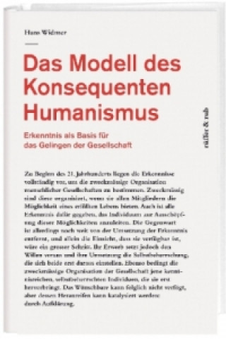 Kniha Das Modell des Konsequenten Humanismus Hans Widmer