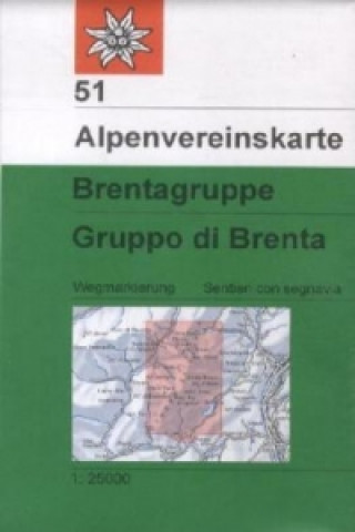 Nyomtatványok Brentagruppe. Gruppo di Brenta 