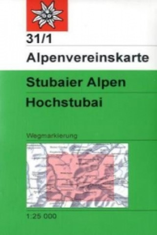 Nyomtatványok Stubaier Alpen, Hochstubai, Wegmarkierung 