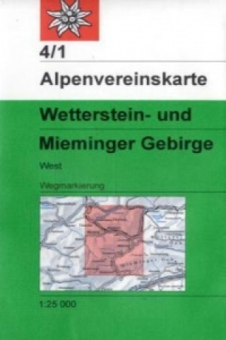 Pubblicazioni cartacee Wetterstein- und Mieminger Gebirge West 