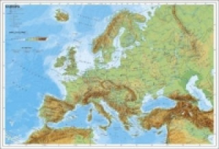 Tiskovina Stiefel Wandkarte Kleinformat Europa, physisch, ohne Metallstäbe 