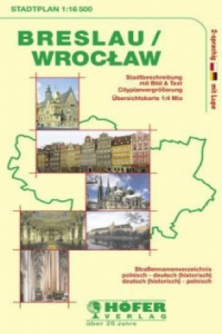 Nyomtatványok Höfer Stadtplan Breslau. Wroclaw Klaus Höfer