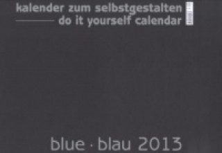 Calendar / Agendă Blue - Blau 2021 - Blanko Gross XL Format 2021 Baback Haschemi