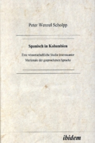 Book Spanisch in Kolumbien Peter Scholpp