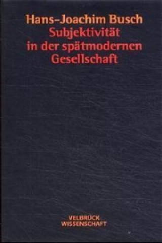 Livre Subjektivität in der spätmodernen Gesellschaft Hans-Joachim Busch