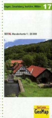 Materiale tipărite Hagen, Gevelsberg, Iserlohn, Witten Blatt 17, topographische Wanderkarte NRW 