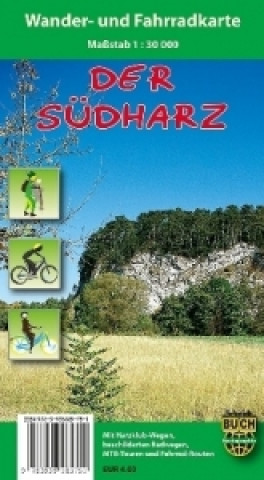 Nyomtatványok Der Südharz, Wander- und Fahrradkarte Bernhard Spachmüller