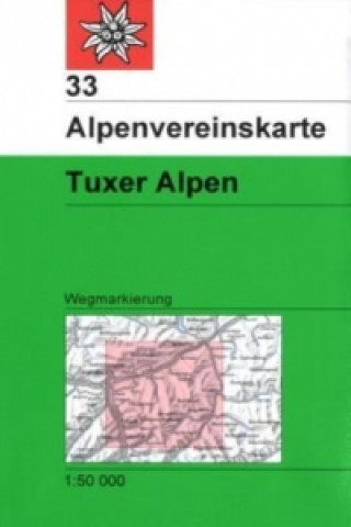 Tiskovina Tuxer Alpen, Wegmarkierung 