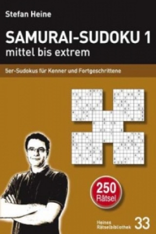 Книга Samurai-Sudoku 1 mittel bis extrem. Tl.1 Stefan Heine