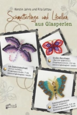 Carte Schmetterlinge und Libellen aus Glasperlen Kerstin Jahns