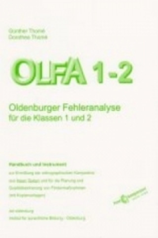 Livre OLFA 1-2: Oldenburger Fehleranalyse für die Klassen 1 und 2. Günther Thomé