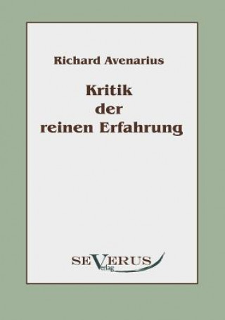 Kniha Kritik der reinen Erfahrung Richard Avenarius