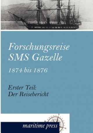 Carte Forschungsreise SMS Gazelle 1874 bis 1876 