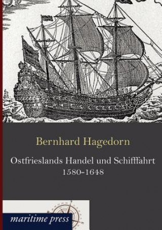 Carte Ostfrieslands Handel und Schifffahrt 1580-1648 Bernhard Hagedorn