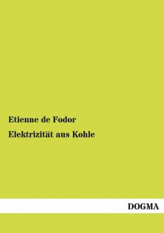 Книга Elektrizitat aus Kohle Etienne de Fodor