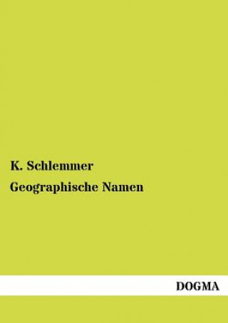 Carte Geographische Namen K. Schlemmer