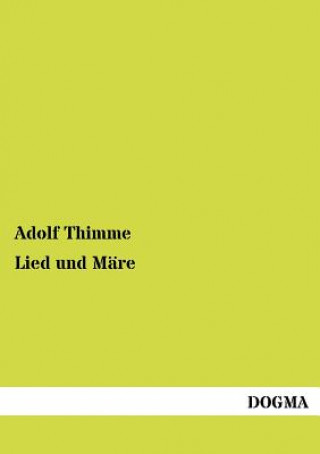 Book Lied und Mare Adolf Thimme