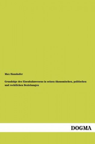 Buch Grundzuge des Eisenbahnwesens in seinen oekonomischen, politischen und rechtlichen Beziehungen Max Haushofer