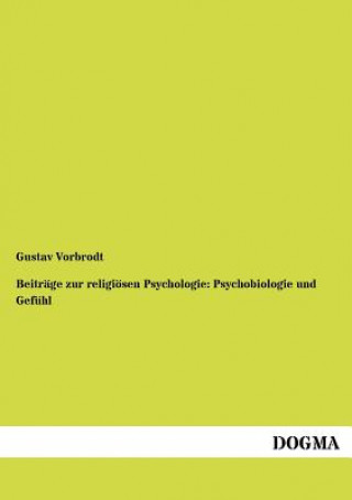 Książka Beitrage zur religioesen Psychologie Gustav Vorbrodt