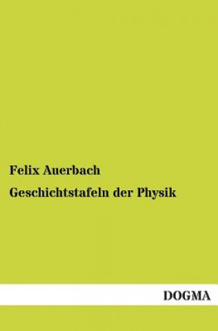 Kniha Geschichtstafeln Der Physik Felix Auerbach