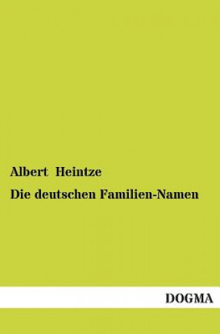 Kniha Deutschen Familien-Namen Albert Heintze