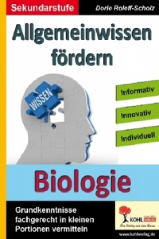 Book Allgemeinwissen fördern, Biologie Dorle Roleff-Scholz