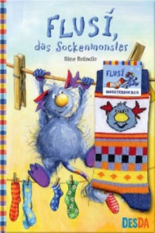 Book Flusi das Sockenmonster, m. Original-Flusi-Socken (Größe 27-30) Bine Brändle