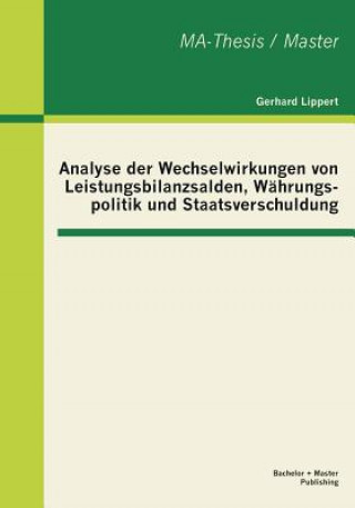 Könyv Analyse der Wechselwirkungen von Leistungsbilanzsalden, Wahrungspolitik und Staatsverschuldung Gerhard Lippert