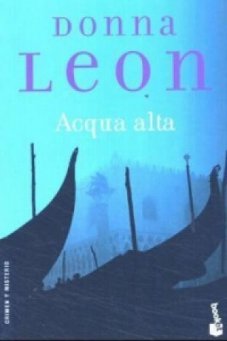 Книга Acqua alta, spanische Ausgabe Donna Leon