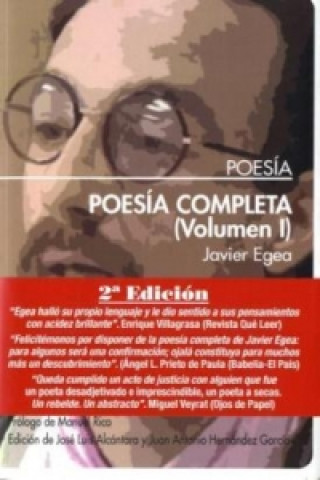 Libro Poesia Completa. Vol.1 Javier Egea