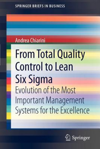 Könyv From Total Quality Control to Lean Six Sigma Andrea Chiarini