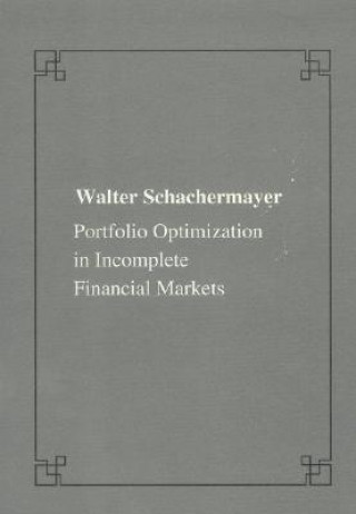 Könyv Portfolio optimizations in incomplete financial markets Walter Schachermayer