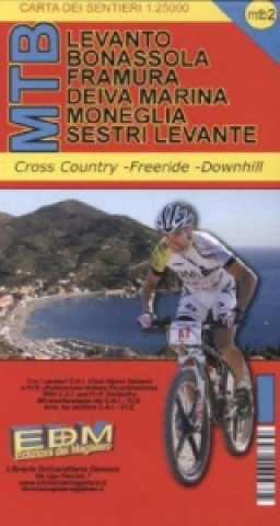 Έντυπα MTB Levanto, Bonassola, Framura, Deiva Marina, Moneglia, Sestri Levante, Mountainbike-Karte 