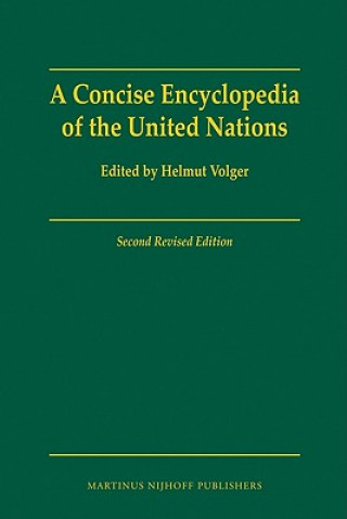 Carte A Concise Encyclopedia of the United Nations Helmut Volger