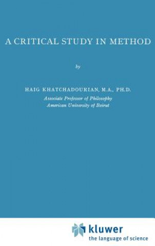 Kniha Critical Study in Method H. Khathchadourian