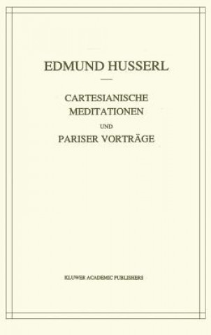 Book Cartesianische Meditationen Und Pariser Edmund Husserl