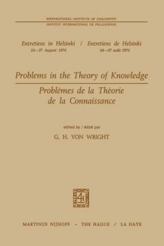 Libro Problems in the Theory of Knowledge / Problemes De La Theorie De La Connaissance G. H. von Wright