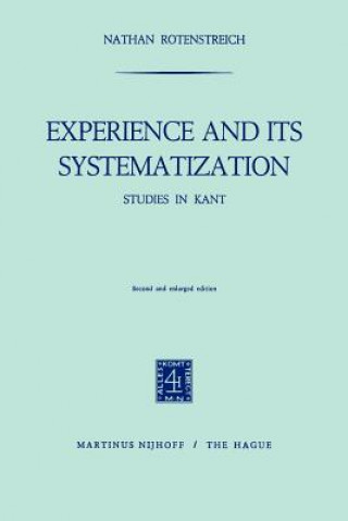Buch Experience and its Systematization Nathan Rotenstreich