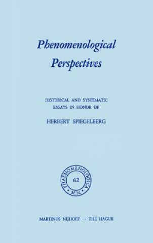 Buch Phenomenological Perspectives P.J. Bossert