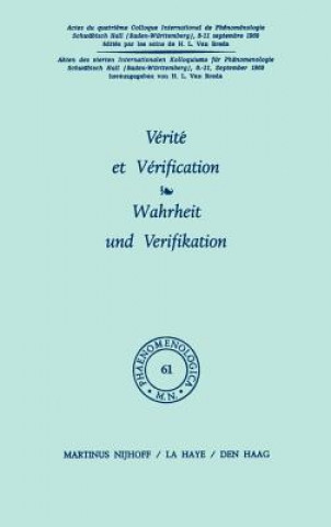 Könyv Verite et Verification / Wahrheit und Verifikation H. L. van Breda