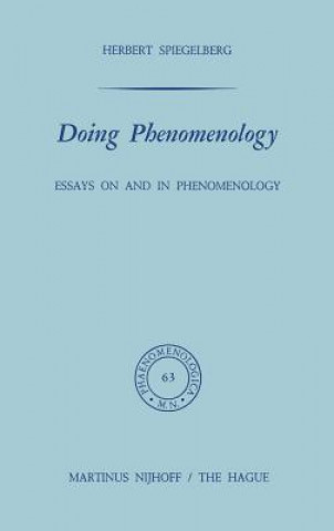 Buch Doing Phenomenology E. Spiegelberg