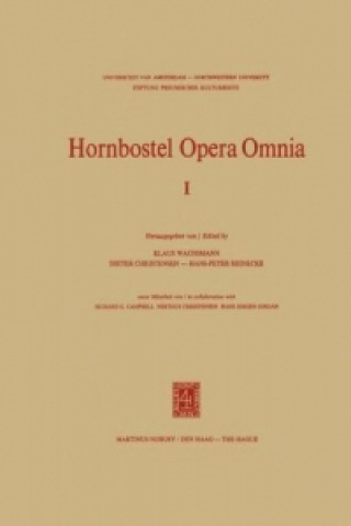 Kniha Hornbostel Opera Omnia K.P. Wachsmann