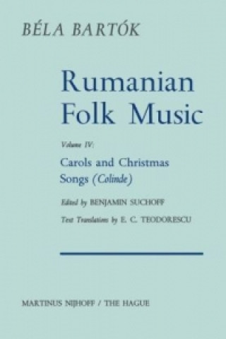 Kniha Rumanian Folk Music Bela Bartok