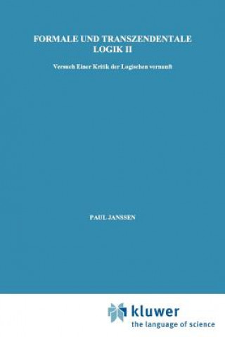 Книга Formale Und Transzendentale Logik II Edmund Husserl