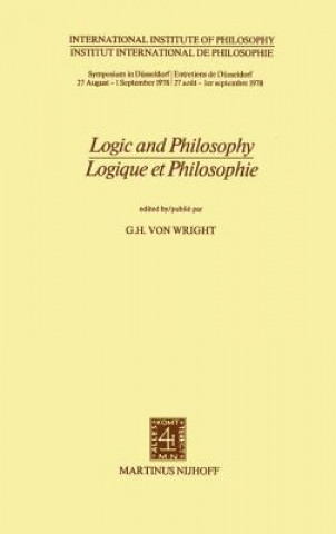 Libro Logic and Philosophy / Logique ET Philosophie Georg H. von Wright