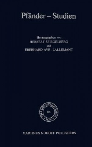 Βιβλίο Pfander-Studien E. Spiegelberg