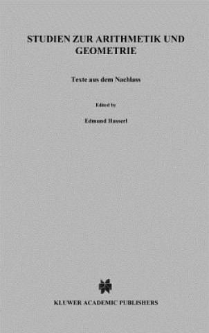 Książka Studien Zur Arithmetik Und Geometrie Edmund Husserl